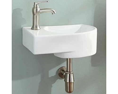 Приобрести Раковина CeramaLux 41 9273R Белая в магазине сантехники Santeh-Crystal.ru