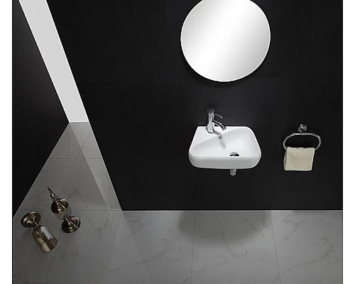 Купить Раковина CeramaLux 45 9275R Белая в магазине сантехники Santeh-Crystal.ru