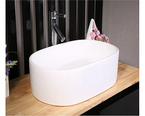 Приобрести Раковина-чаша CeramaLux 56 9025-1 Белая в магазине сантехники Santeh-Crystal.ru