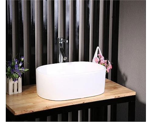 Приобрести Раковина-чаша CeramaLux 56 9025-1 Белая в магазине сантехники Santeh-Crystal.ru