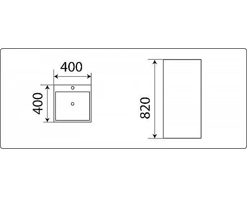 Заказать Раковина CeramaLux 40 P7004LB Черная глянцевая в магазине сантехники Santeh-Crystal.ru