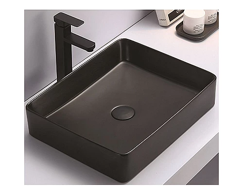 Купить Раковина-чаша CeramaLux 50 7050KMB Черная матовая в магазине сантехники Santeh-Crystal.ru