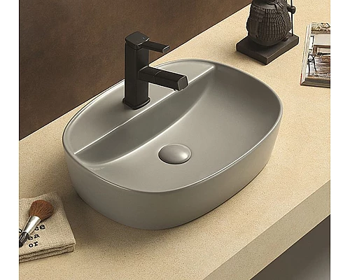 Заказать Раковина-чаша CeramaLux 50 78239MH-5 Светло-серая в магазине сантехники Santeh-Crystal.ru