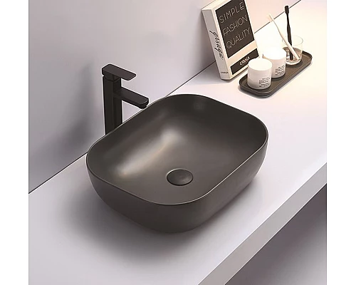 Заказать Раковина-чаша CeramaLux 50 78104MDH-2 Серая в магазине сантехники Santeh-Crystal.ru