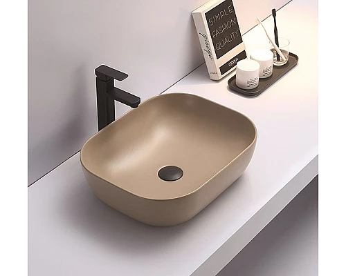 Приобрести Раковина-чаша CeramaLux 50 78104MC-1 Капучино в магазине сантехники Santeh-Crystal.ru