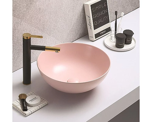 Купить Раковина-чаша CeramaLux 41 104MP-3 Розовая в магазине сантехники Santeh-Crystal.ru