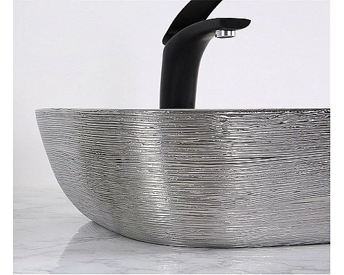 Приобрести Раковина-чаша CeramaLux 46 D1333H131 Серебро Белая в магазине сантехники Santeh-Crystal.ru