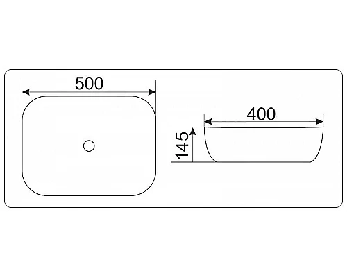 Приобрести Раковина-чаша CeramaLux 50 D1302H022 Золото Черная в магазине сантехники Santeh-Crystal.ru
