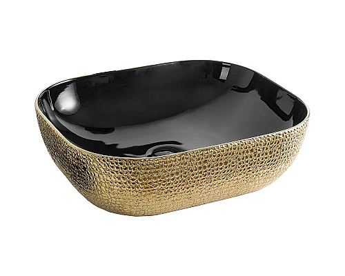 Приобрести Раковина-чаша CeramaLux 50 D1302H022 Золото Черная в магазине сантехники Santeh-Crystal.ru