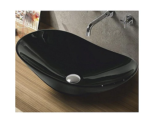 Приобрести Раковина-чаша CeramaLux 60 7811АВ Черная глянцевая в магазине сантехники Santeh-Crystal.ru