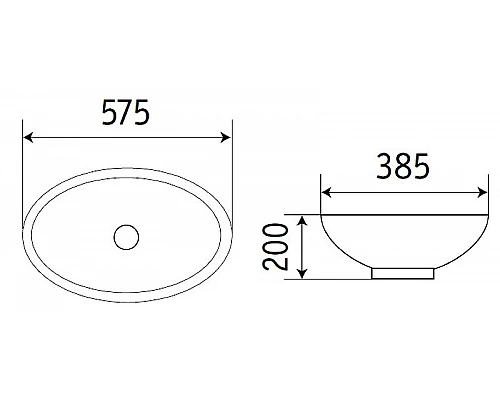 Купить Раковина CeramaLux 60 540QA Белая глянцевая в магазине сантехники Santeh-Crystal.ru
