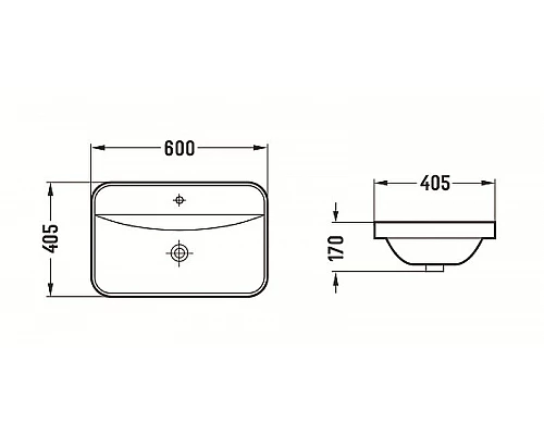 Купить Раковина CeramaLux 60 78699 Белая глянцевая в магазине сантехники Santeh-Crystal.ru