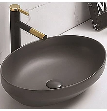 Раковина-чаша CeramaLux 50 78590MDH Серая матовая