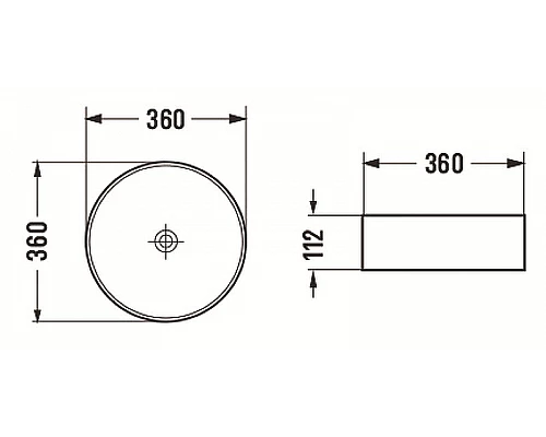 Заказать Раковина-чаша CeramaLux 36 GL03 Графит в магазине сантехники Santeh-Crystal.ru