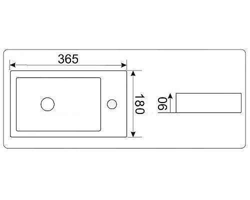 Приобрести Раковина CeramaLux 36 9272L Белая в магазине сантехники Santeh-Crystal.ru