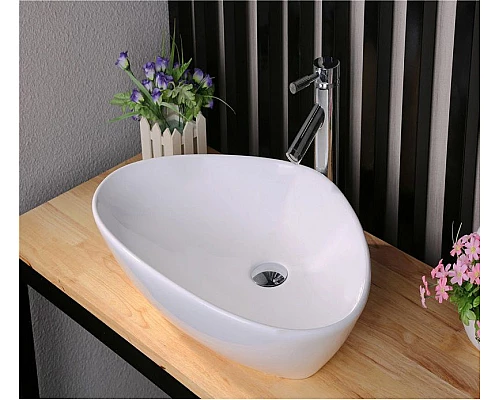 Заказать Раковина-чаша CeramaLux 59 7472B Белая в магазине сантехники Santeh-Crystal.ru