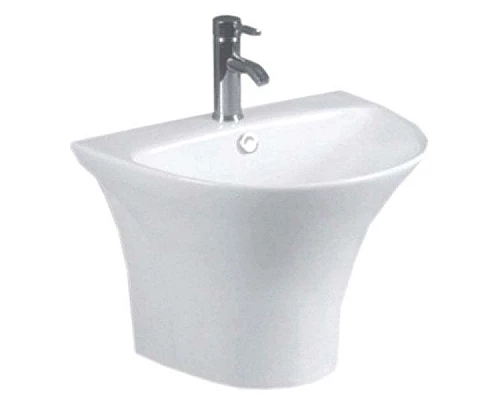 Купить Раковина CeramaLux 57 NB165 Белая в магазине сантехники Santeh-Crystal.ru