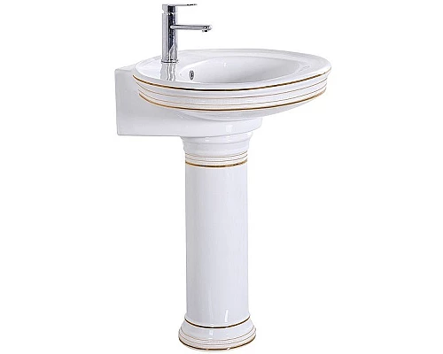 Купить Раковина CeramaLux Lux Classic 75 4286 Белая в магазине сантехники Santeh-Crystal.ru