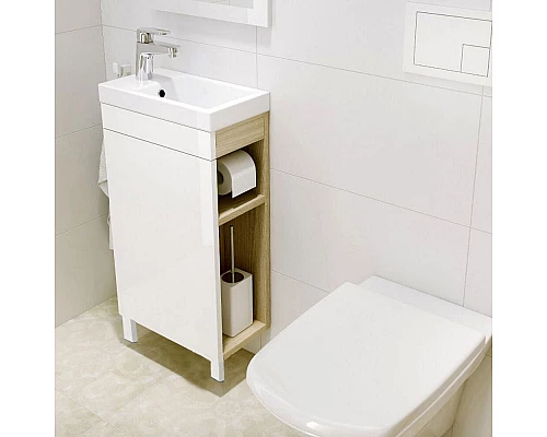 Купить Раковина Cersanit Como 40 S-UM-COM40/1-w подвесная Белая в магазине сантехники Santeh-Crystal.ru