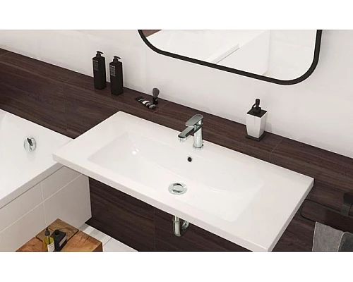 Приобрести Раковина Cersanit Como 100 UM-COM100/1 Белая в магазине сантехники Santeh-Crystal.ru