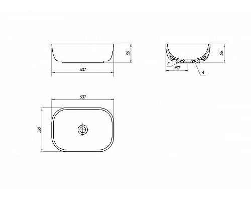Заказать Раковина-чаша Cersanit Moduo 50 63570 Белая в магазине сантехники Santeh-Crystal.ru