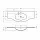 Заказать Раковина Cezares Vague 138 50155 Белая в магазине сантехники Santeh-Crystal.ru