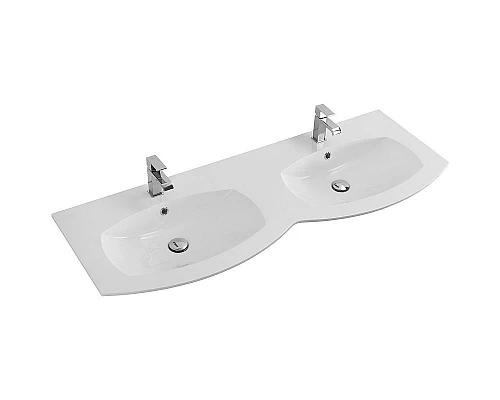 Купить Раковина Cezares Vague 138 50156 двойная Белая в магазине сантехники Santeh-Crystal.ru