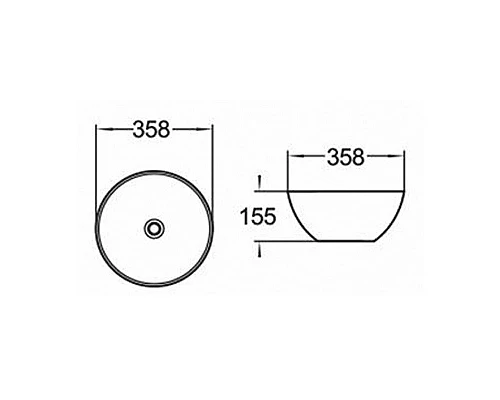 Купить Раковина-чаша Comforty 38.5 107 00004150370 Белая в магазине сантехники Santeh-Crystal.ru