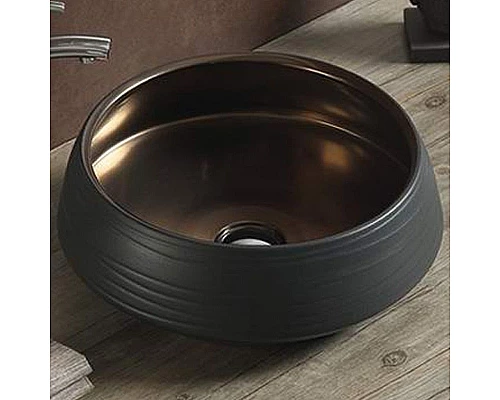 Заказать Раковина-чаша Comforty 43 J2091 00004139777 Черная Бронза в магазине сантехники Santeh-Crystal.ru