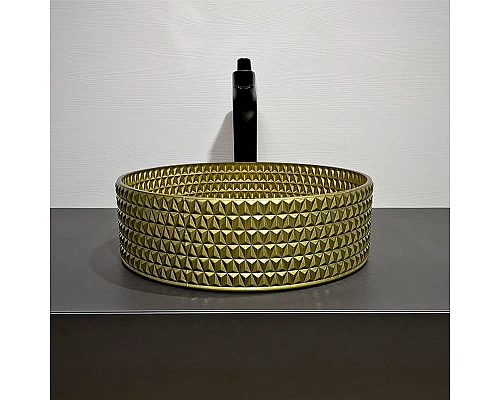 Приобрести Раковина-чаша Comforty 36 GL05 00-00012243 Золото в магазине сантехники Santeh-Crystal.ru