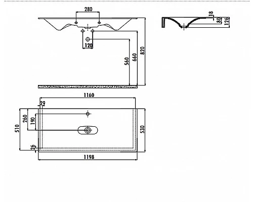 Заказать Раковина Creavit Drop 120 DP120-00CB00E-0000 Белая в магазине сантехники Santeh-Crystal.ru