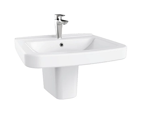 Купить Раковина Creavit Lara 60 LR060-00CB00E-0000 Белая в магазине сантехники Santeh-Crystal.ru