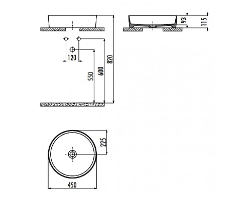 Заказать Раковина-чаша Creavit Loop 45 LP145-00CB00E-0000 Белая в магазине сантехники Santeh-Crystal.ru