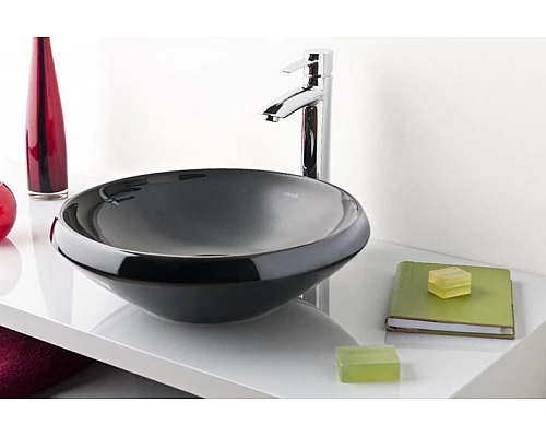Купить Раковина-чаша Creavit Minimal 45 MN045-00SI00E-0000 Черная в магазине сантехники Santeh-Crystal.ru