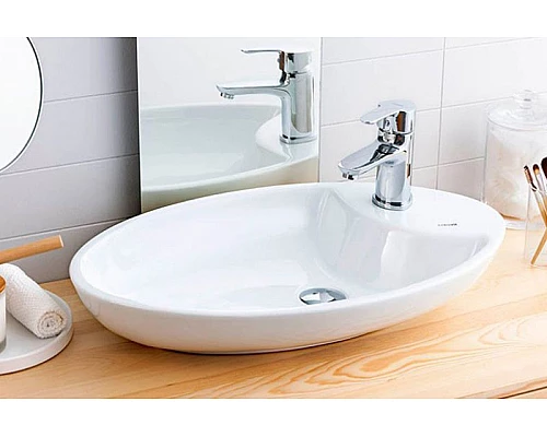 Приобрести Раковина-чаша Creavit Minimal 65 MN065-00CB00E-0000 Белая в магазине сантехники Santeh-Crystal.ru