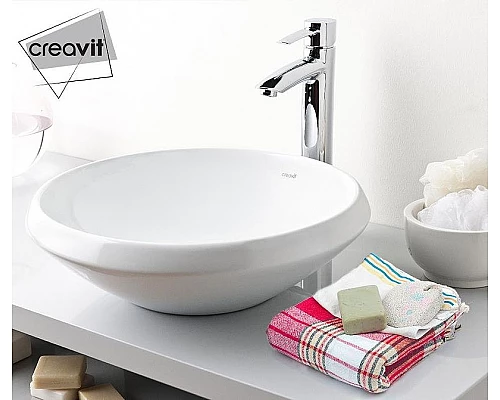 Заказать Раковина-чаша Creavit Minimal 45 MN045-00CB00E-0000 Белая в магазине сантехники Santeh-Crystal.ru