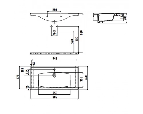 Купить Раковина Creavit Sera 100 TF200-00CB00E-0000 Белая в магазине сантехники Santeh-Crystal.ru