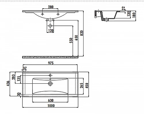 Заказать Раковина Creavit Su 100 SU100-00CB00E-0000 Белая в магазине сантехники Santeh-Crystal.ru