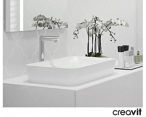 Приобрести Раковина-чаша Creavit Ultra 60 UL060-00CB00E-0000 Белая в магазине сантехники Santeh-Crystal.ru