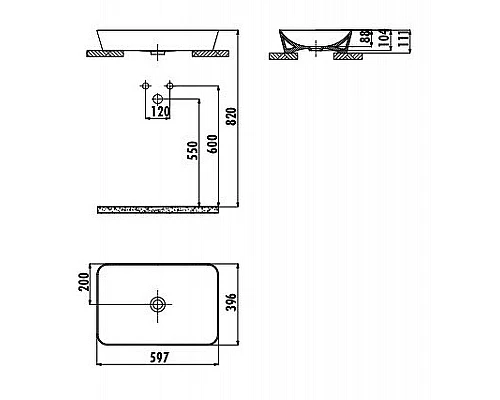 Заказать Раковина-чаша Creavit Ultra 60 UL060-00SM00E-0000 Черная матовая в магазине сантехники Santeh-Crystal.ru
