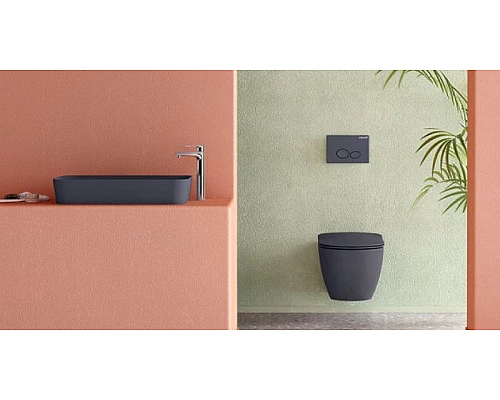 Приобрести Раковина-чаша Creavit Ultra 60 UL060-00AM00E-0000 Антрацит матовая в магазине сантехники Santeh-Crystal.ru