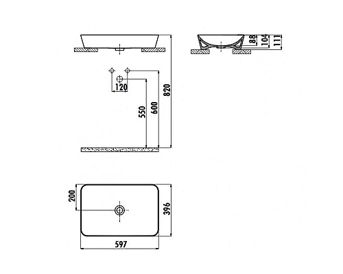 Заказать Раковина-чаша Creavit Ultra 60 UL060-00CM00E-0000 Капучино матовая в магазине сантехники Santeh-Crystal.ru
