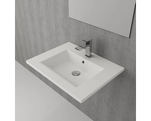 Приобрести Раковина Creto Bocchi Milano 60 1161-001-0126 Белая глянцевая в магазине сантехники Santeh-Crystal.ru