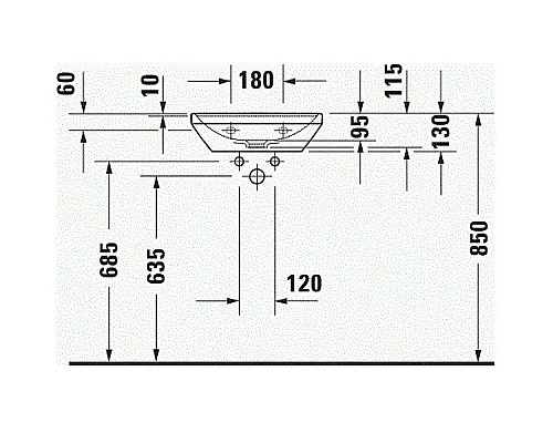 Приобрести Раковина Duravit D-Neo 45 0738450041 Белая в магазине сантехники Santeh-Crystal.ru