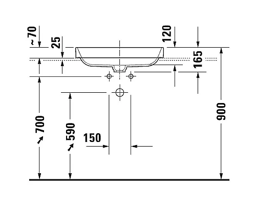 Приобрести Раковина Duravit Happy D 2 Plus 60 2359606100 Антрацит матовый в магазине сантехники Santeh-Crystal.ru