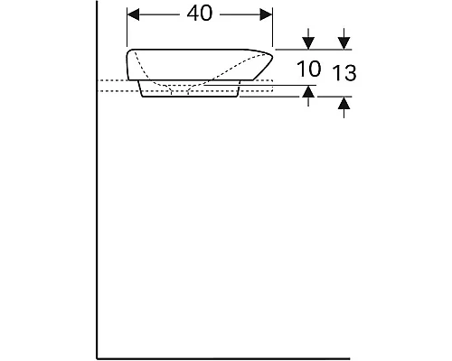 Приобрести Раковина Geberit myDay 60 245460600 Белая в магазине сантехники Santeh-Crystal.ru