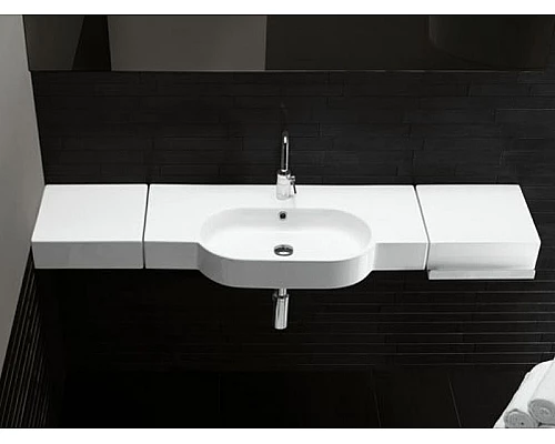 Приобрести Раковина Hatria Area 81 Y0UP01 Белая в магазине сантехники Santeh-Crystal.ru