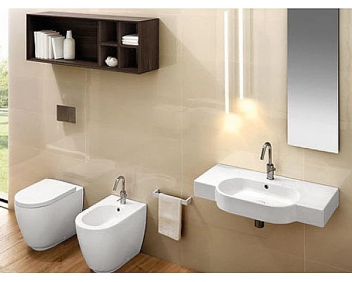 Приобрести Раковина Hatria Area 81 Y0UP01 Белая в магазине сантехники Santeh-Crystal.ru