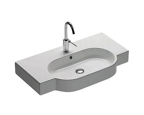 Приобрести Раковина Hatria Area 81 Y0UP01 Белая в магазине сантехники Santeh-Crystal.ru