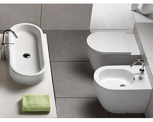 Приобрести Раковина-чаша Hatria Area 80 Y0UF01 Белая в магазине сантехники Santeh-Crystal.ru